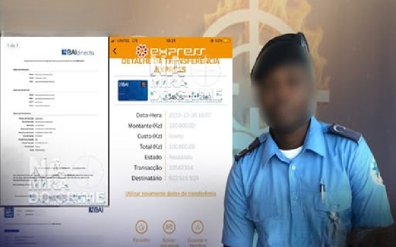 EFECTIVO DA POLÍCIA NACIONAL ACUSADO DE EXTORQUIR MAIS DE UM MILHÃO DE KWANZAS COM PROMESSA DE EMPREGO NA CORPORAÇÃO
