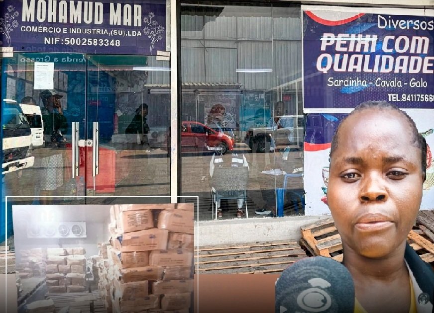 ANIESA APREENDE CAIXAS DE PEIXE POBRE QUE ESTAVAM A SER VENDIDAS NO SHOPPING KIKUXI LOJA MUHAMUD MAR